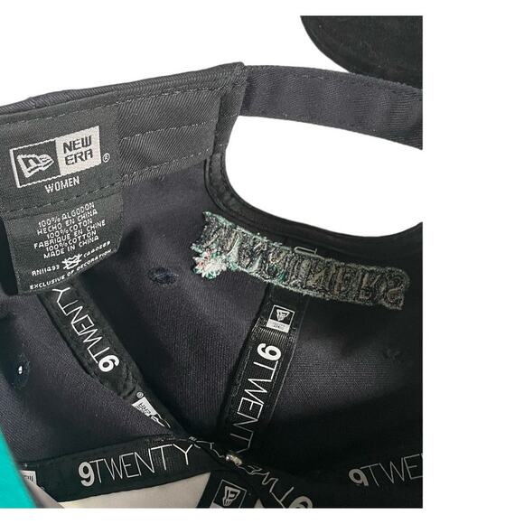 Seattle Mariners Shiny Embroidered Adjustable Ladies Hat S Logo Cap MLB Baseball - Picture 11 of 12